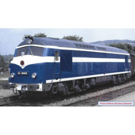 25-01-G002 - CC 80001 - Caen - Bleu Foncé / Blanc - Toit noir